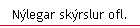 N�legar sk�rslur ofl.